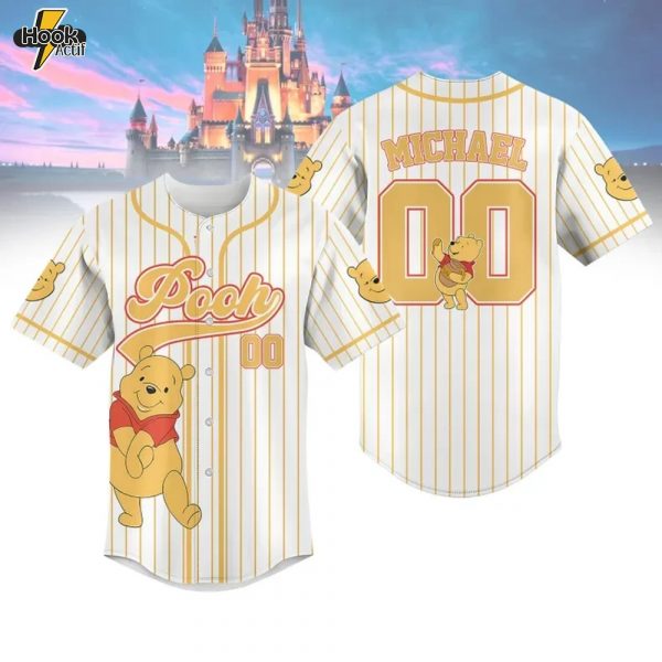 Custom Winnie the Pooh Character Baseball Jersey