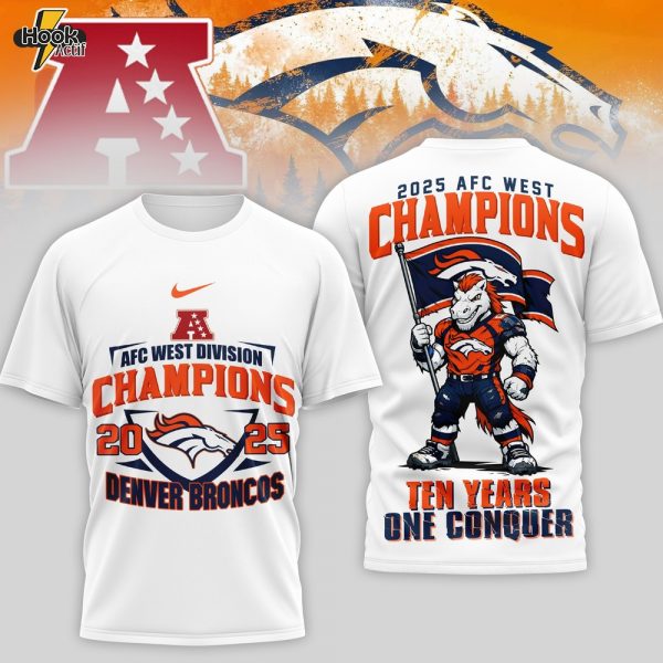 Denver Broncos | Premium NFL AFC West Champions 3D Shirt TD