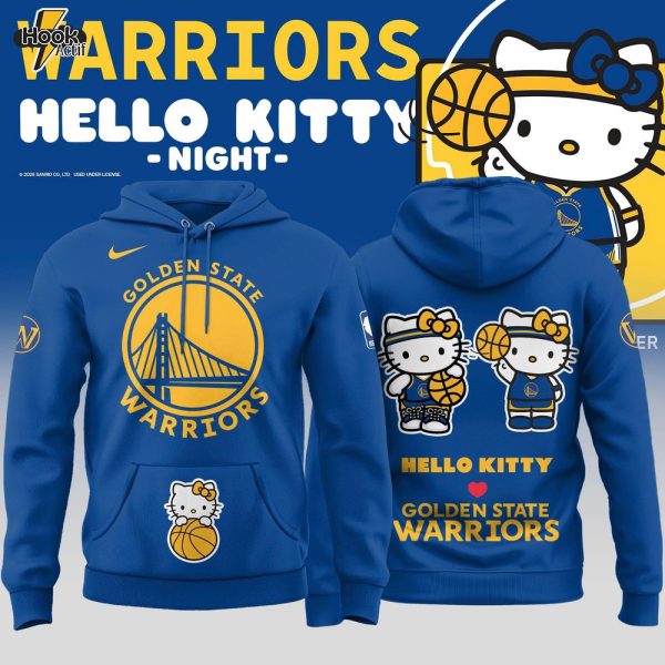 Golden State Warriors x Hello Kitty Night 2026 Special Edition Hoodie