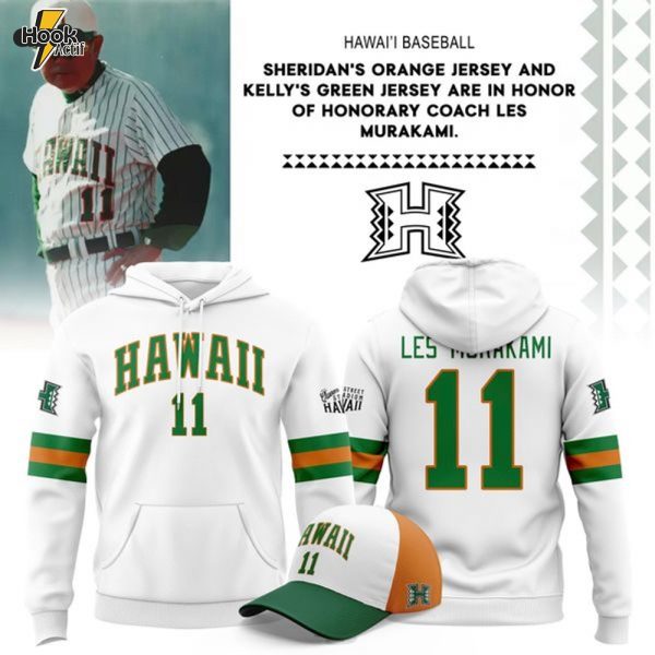 Hawaii Baseball 2026 Honor Coach Les Murakami Hoodie