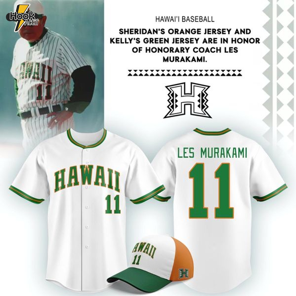 Hawaii Baseball 2026 Honor Coach Les Murakami Jersey Hawaii Baseball 2026 Honor Coach Les Murakami Jersey