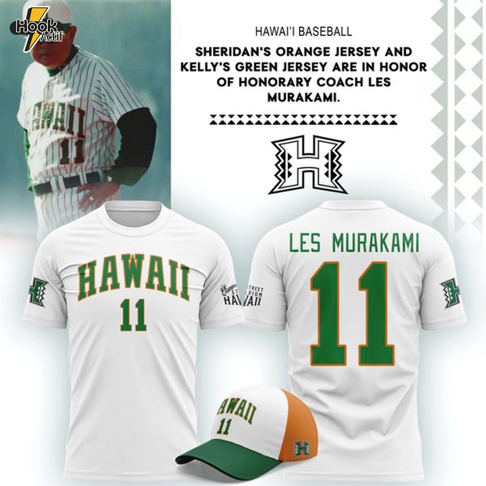 Hawaii Baseball 2026 Honor Coach Les Murakami T-shirt Hawaii Baseball 2026 Honor Coach Les Murakami T-shirt