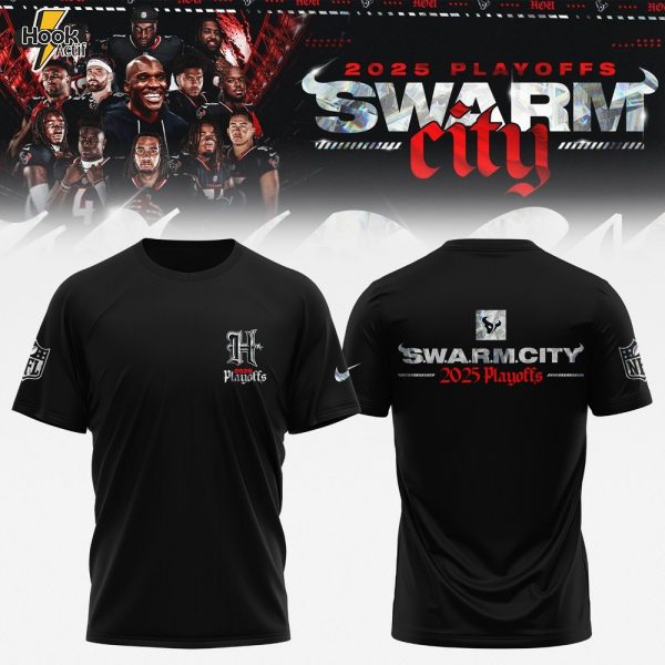 Houston Texans 2025 NFL Playoffs S.W.A.R.M. City Special Edition T-shirt
