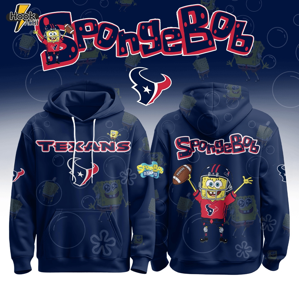 Houston Texans Football SpongeBob Hoodie Cutest Drop of the Year 2025 Limited Edition-3D Unisex Hoodie Houston Texans Football SpongeBob Hoodie Cutest Drop of the Year 2025 Limited Edition-3D Unisex Hoodie
