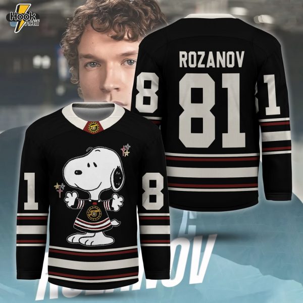 Ilya Rozanov x Snoopy Heated Rivalry Inspired Hockey Jersey For Fan - Limited Edition