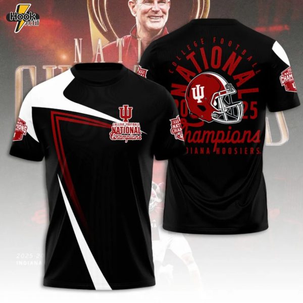 Indiana Hoosiers Football 2025 National Champions 3D Tshirt