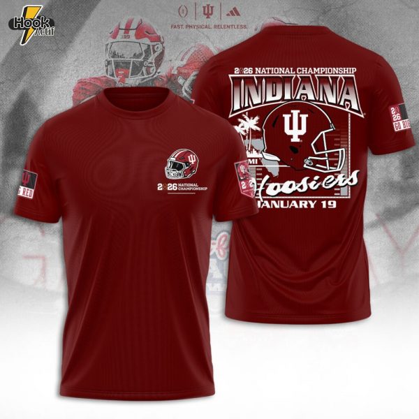 Indiana Hoosiers Football 2026 National Championship 3D Apparel