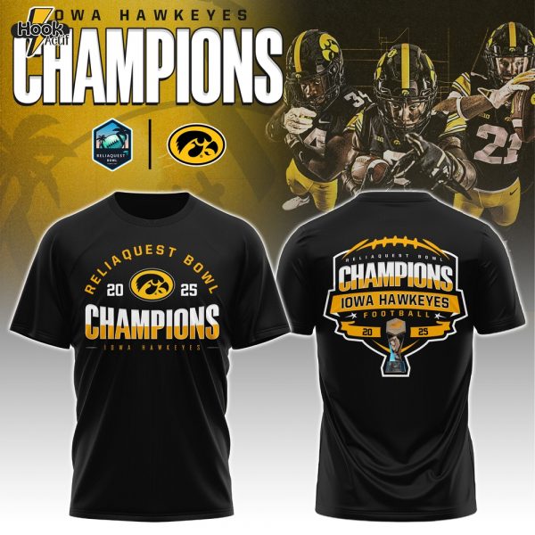 Iowa Hawkeyes – ReliaQuest Bowl Champions T-shirt