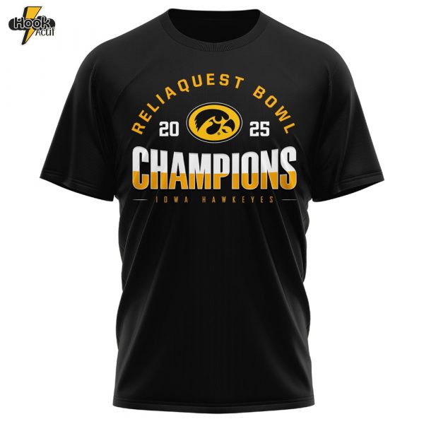 Iowa Hawkeyes ReliaQuest Bowl Champions Tshirt – Buy Online at HookActif.com