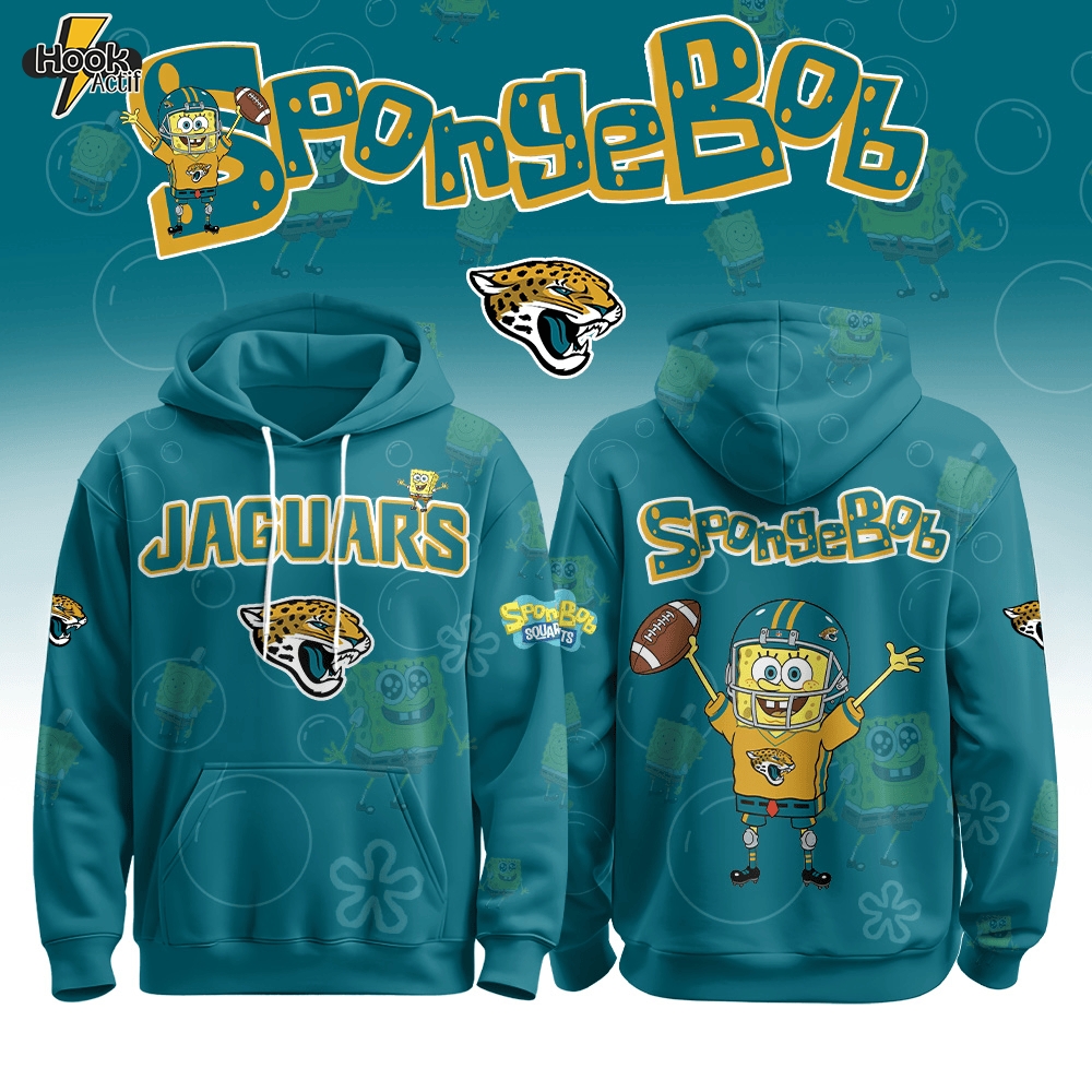 Jacksonville Jaguars Football SpongeBob Hoodie Cutest Drop of the Year 2025 Limited Edition-3D Unisex Hoodie Jacksonville Jaguars Football SpongeBob Hoodie Cutest Drop of the Year 2025 Limited Edition-3D Unisex Hoodie