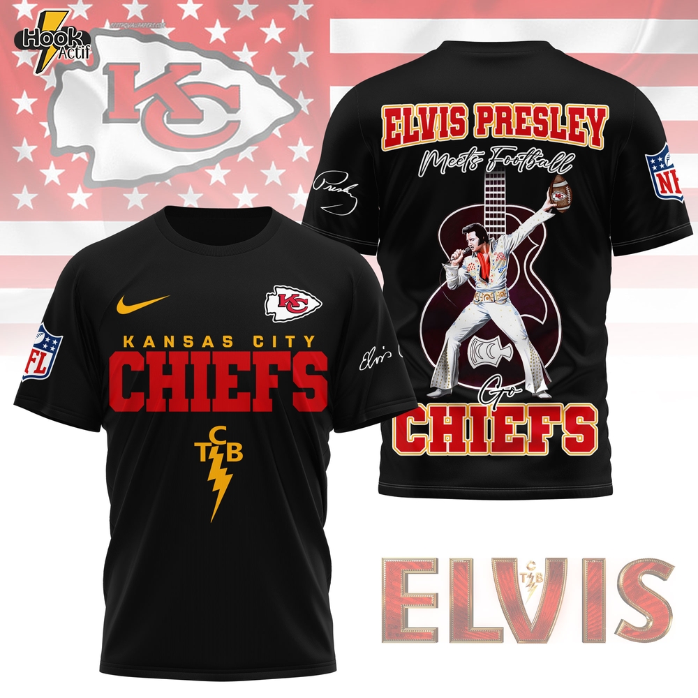 Kansas City Chiefs | Premium NFL Elvis Presley Fan 3D Shirt NY Kansas City Chiefs | Premium NFL Elvis Presley Fan 3D Shirt NY