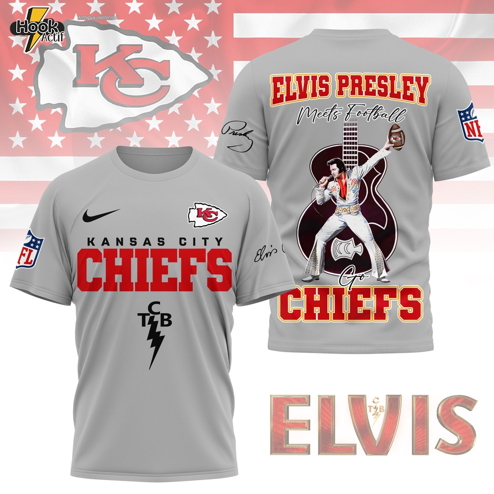 Kansas City Chiefs | Premium NFL Elvis Presley Fan 3D Shirt NY Kansas City Chiefs | Premium NFL Elvis Presley Fan 3D Shirt NY