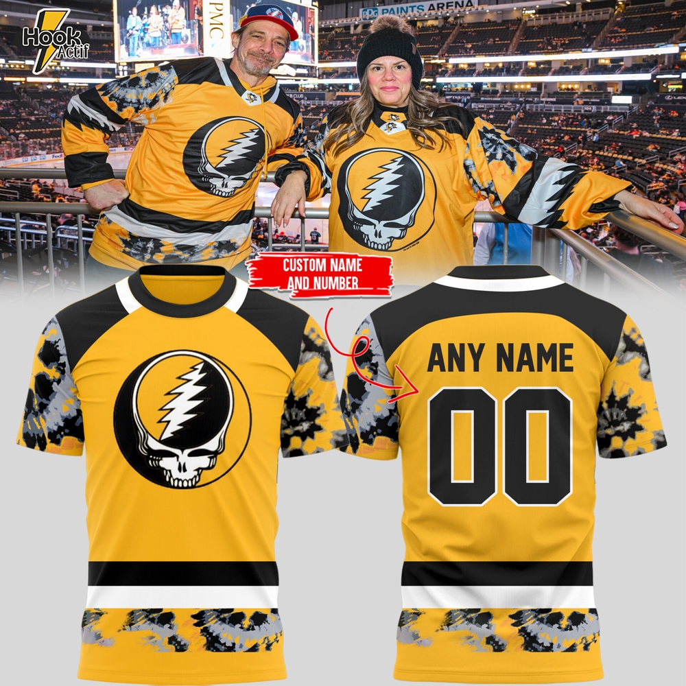 Limited Edition Pittsburgh x Grateful Custom Name + Number Tshirt Limited Edition Pittsburgh x Grateful Custom Name + Number Tshirt