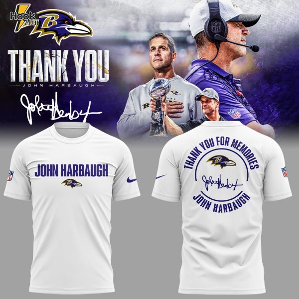 Limited Edition Thank You Coach John Harbaugh Shirt