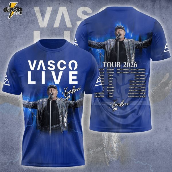 Limited Edition Vasco Rossi Tour 2026 Shirts