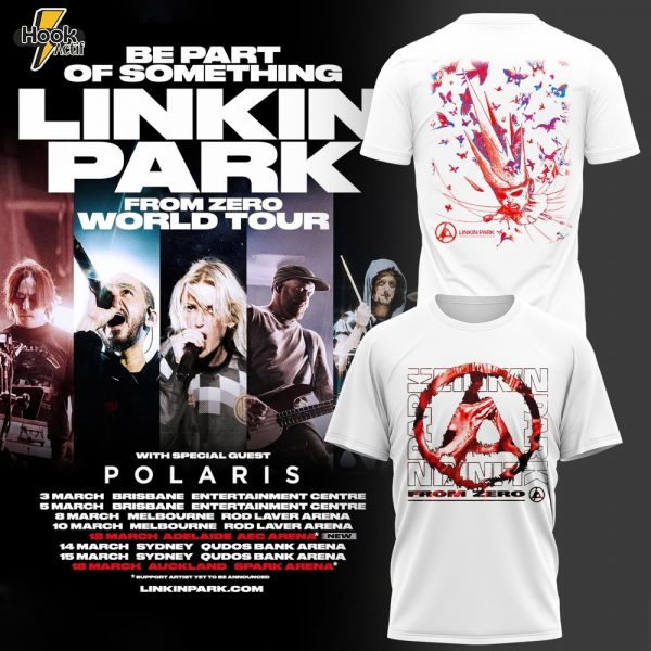 Linkin Park From Zero World Tour 2026 T-Shirt – Black Gold Ornament Band Merch