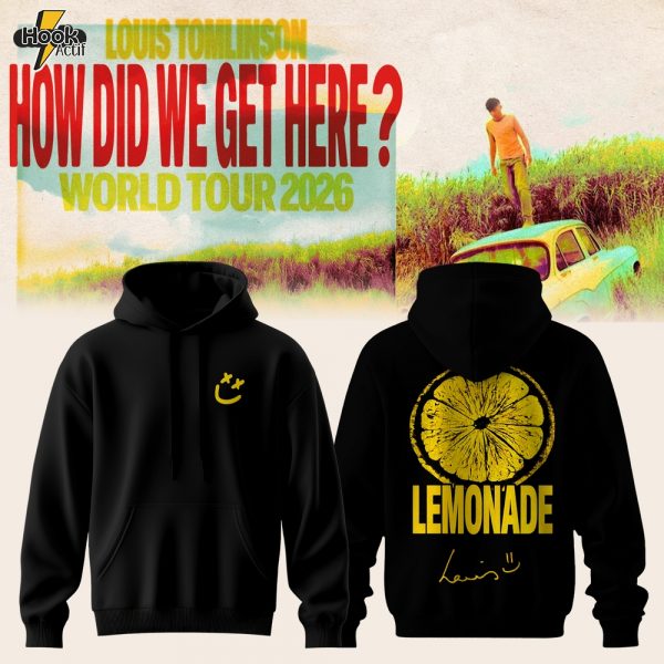 Louis Tomlinson "Lemonade" How Did We Get Here? Tour Hoodie - Black