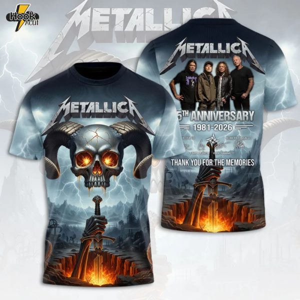 Metallica 50th Anniversary 3D Apparel
