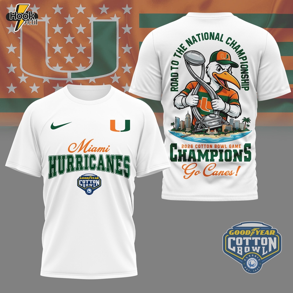 Miami Hurricanes | Premium NCAA Cotton Bowl Game Champions Shirt NY Miami Hurricanes | Premium NCAA Cotton Bowl Game Champions Shirt NY