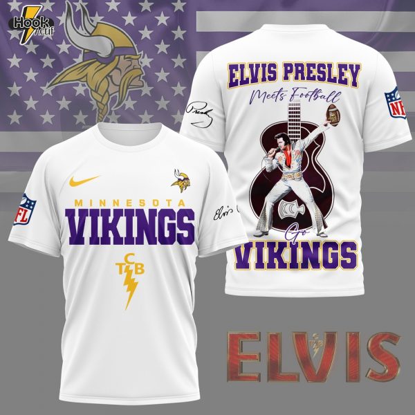 Minnesota Vikings | Premium NFL Elvis Presley Fan 3D Shirt NY