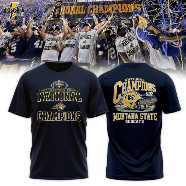 Montana State Bobcats 2025 National Champions T-Shirt