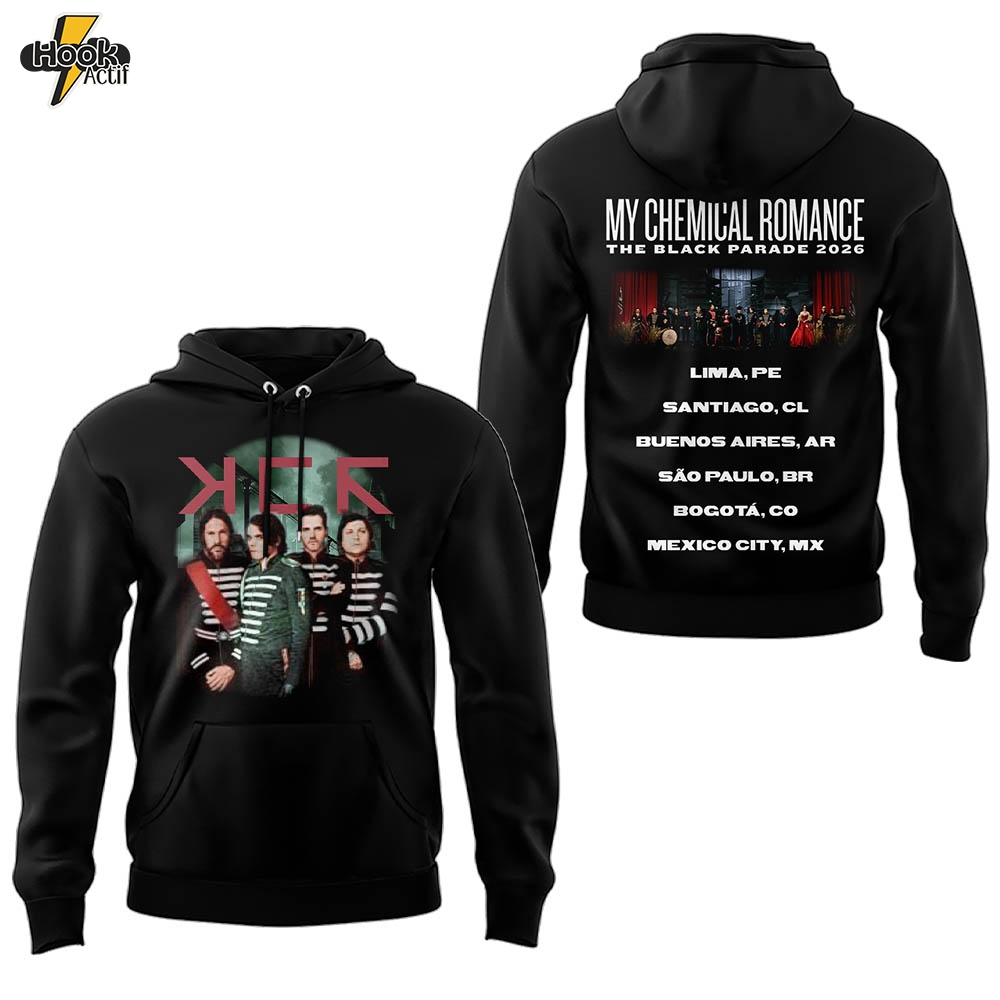 My Chemical Romance Black Parade 2026 Tour Hoodie – Design 2 My Chemical Romance Black Parade 2026 Tour Hoodie – Design 2