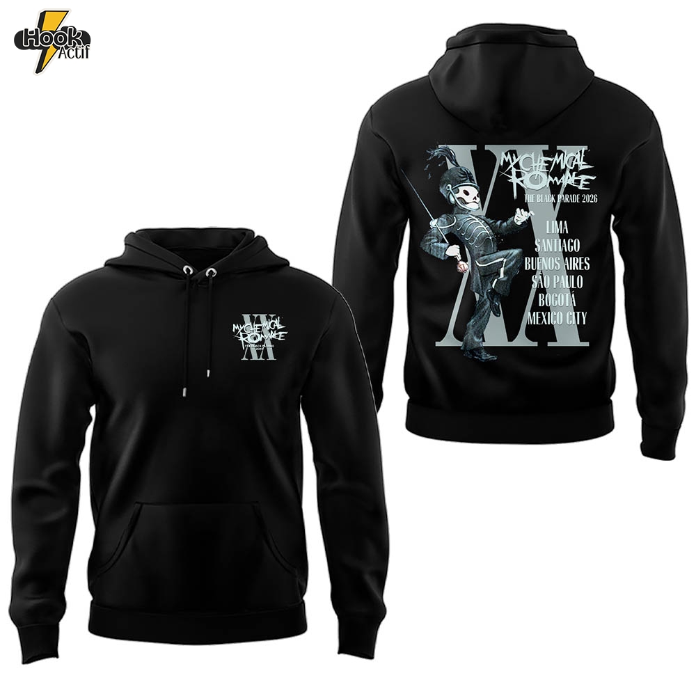 My Chemical Romance Black Parade 2026 Tour Hoodie – Design 4 My Chemical Romance Black Parade 2026 Tour Hoodie – Design 4