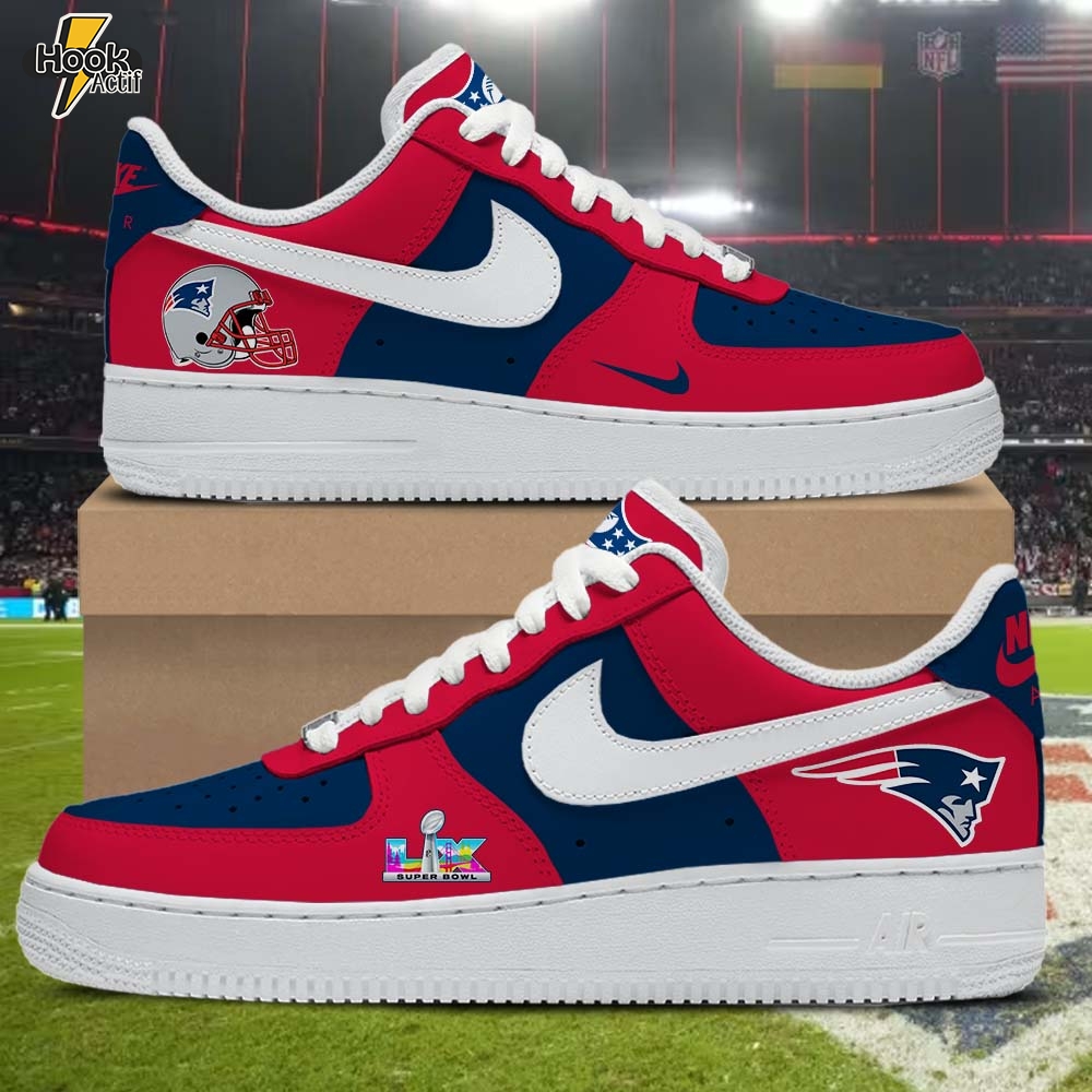 New England Patriots colorway Custom Sneakers New England Patriots colorway Custom Sneakers