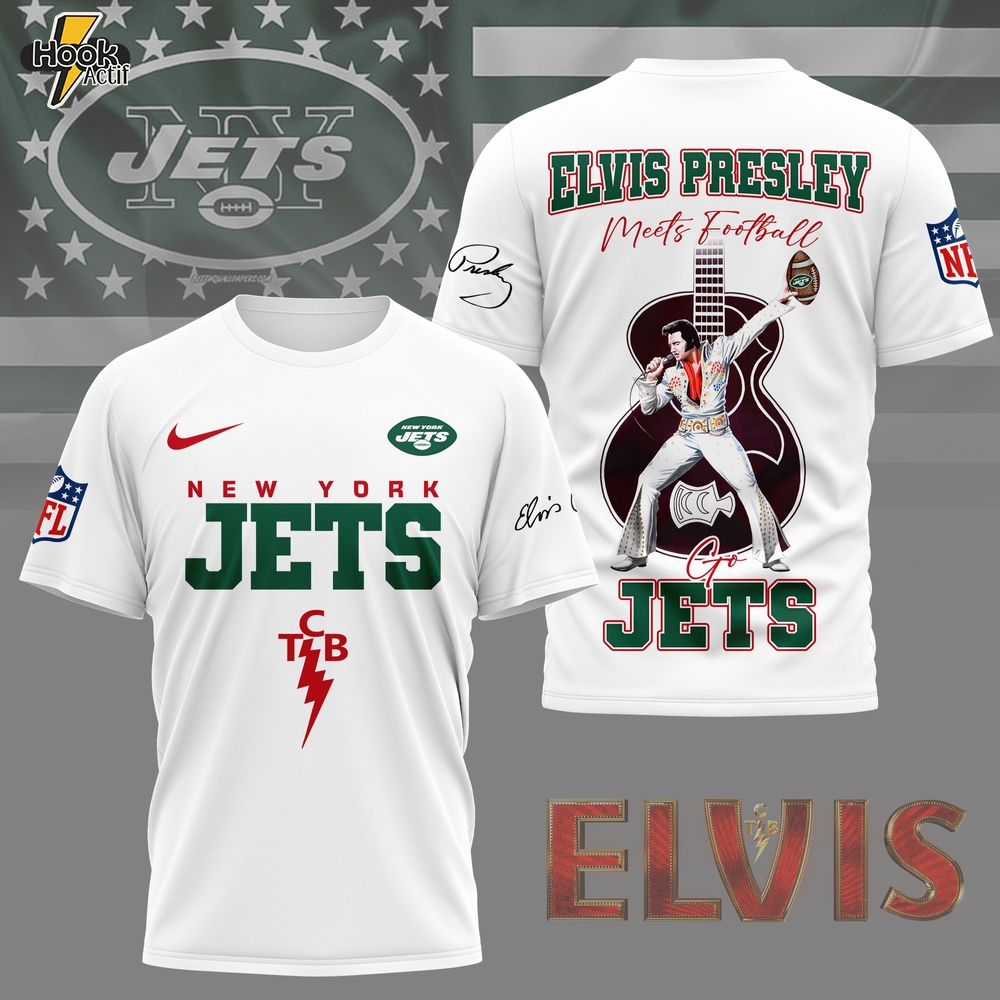 New York Jets | Premium NFL Elvis Presley Fan 3D Shirt NY New York Jets | Premium NFL Elvis Presley Fan 3D Shirt NY