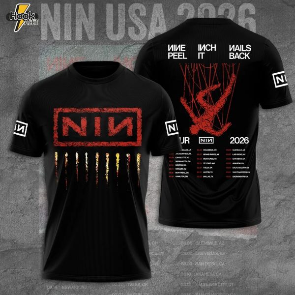 Nine Inch Nails Tour 2026 3D Apparel