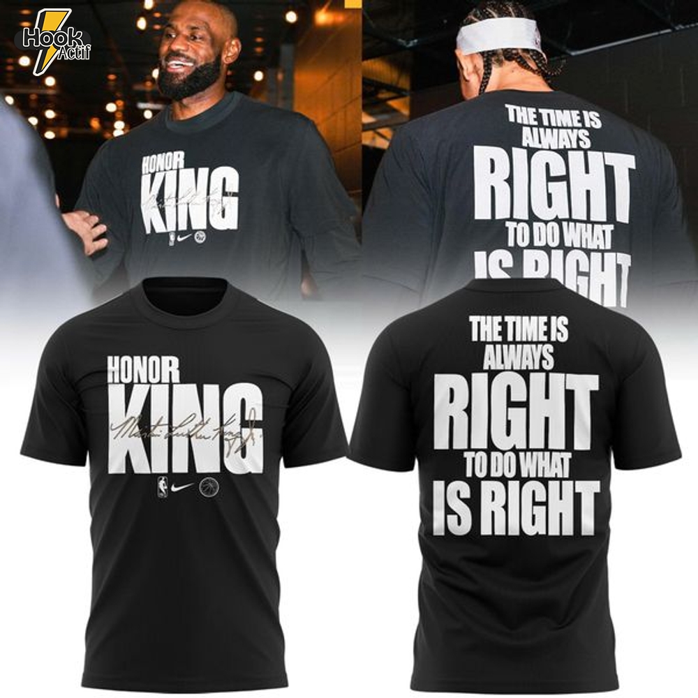 Official Nike Golden State Warriors Honor The King The Time Is Always Right To Do What Is Right Shirt Official Nike Golden State Warriors Honor The King The Time Is Always Right To Do What Is Right Shirt