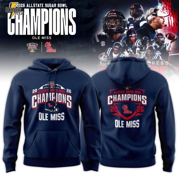 Ole Miss Rebels 2026 Sugar Bowl Champions Hoodie