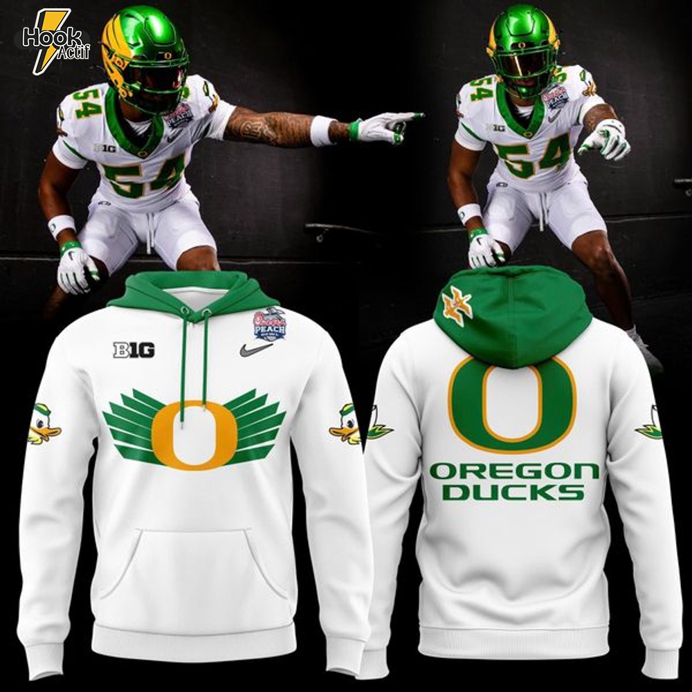 Oregon Ducks Football CFB Playoff Semifinal Uniform Hoodie Oregon Ducks Football CFB Playoff Semifinal Uniform Hoodie
