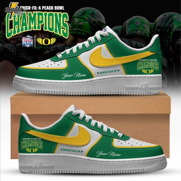 Oregon Ducks Special Peach Bowl Champions Limited Edition Shoes