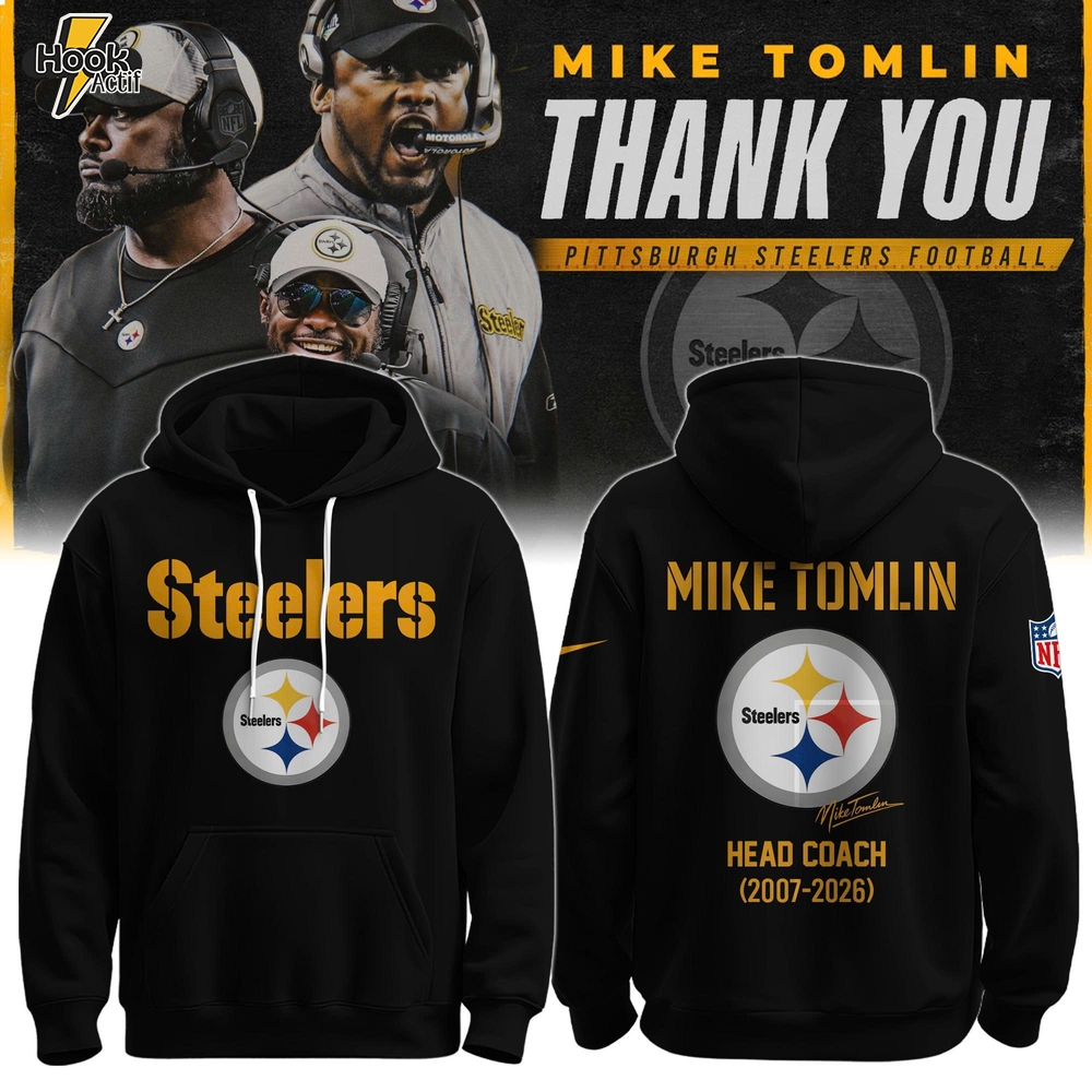 P Steelers x Thank You Coach Tomlin Hoodie Limited Edition Selling Out Fast P Steelers x Thank You Coach Tomlin Hoodie Limited Edition Selling Out Fast