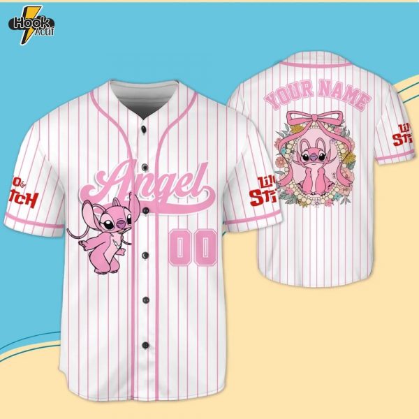 Personalized Angels Baseball Jersey – Style 1