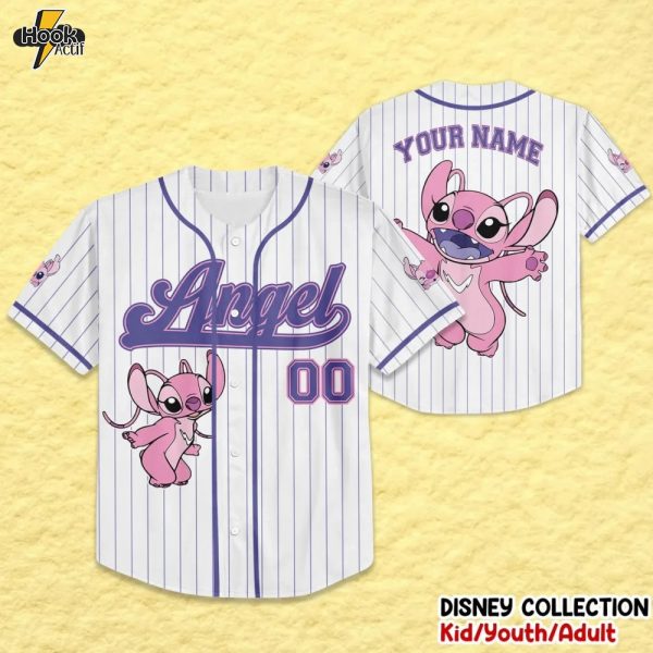 Personalized Angels Baseball Jersey – Style 2