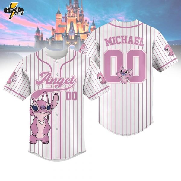 Personalized Angels Baseball Jersey – Style 3