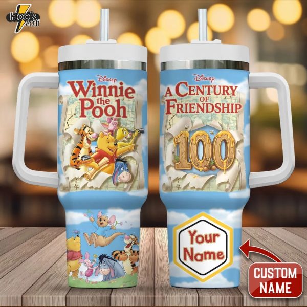Personalized Winnie-the-Pooh 100th Anniversary 40oz Stanley Tumbler