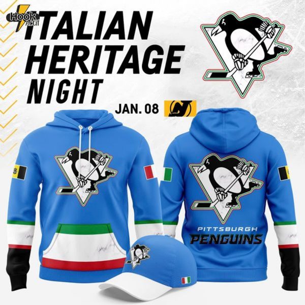 Pittsburgh Penguins 2026 Italian Heritage Night Hoodie