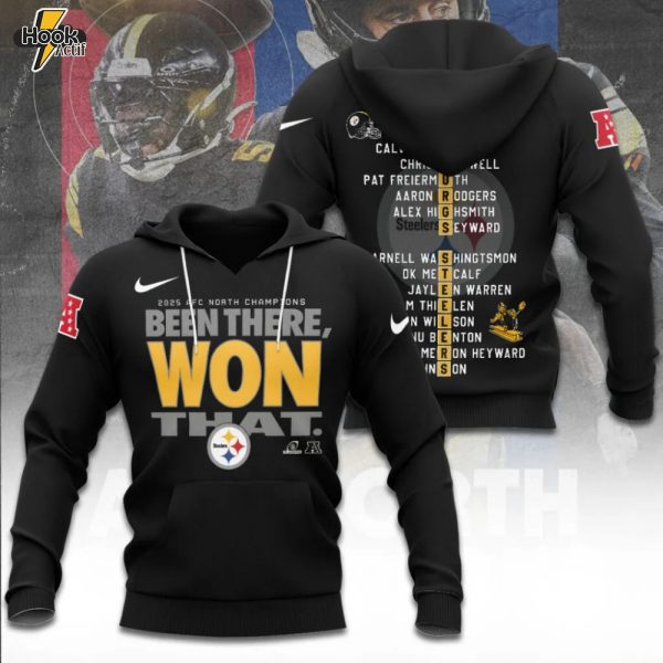 Pittsburgh Steelers 2025 AFC North Champions Limited Edition Hoodie