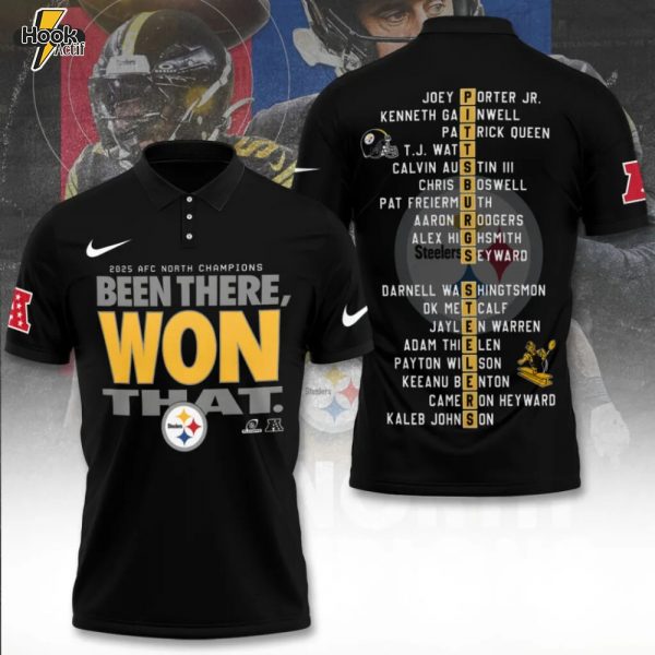 Pittsburgh Steelers 2025 AFC North Champions Limited Edition Polo