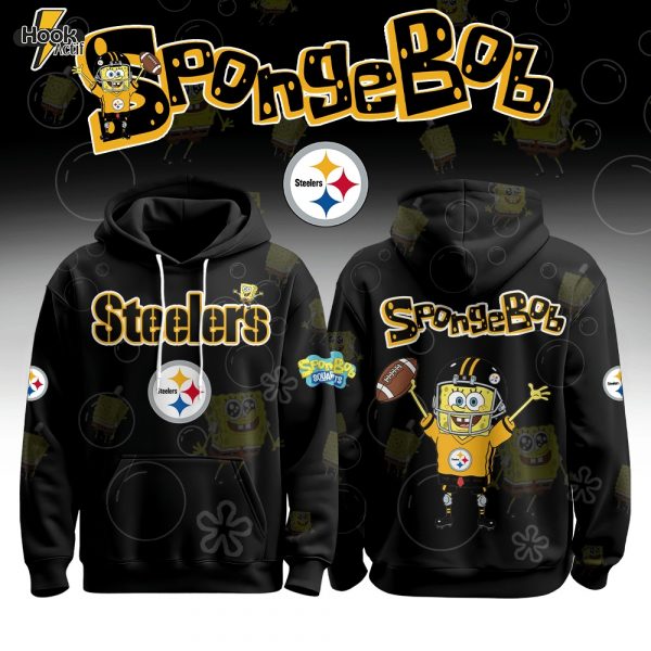 Pittsburgh Steelers Football SpongeBob Hoodie Cutest Drop of the Year 2025 Limited Edition-3D Unisex Hoodie