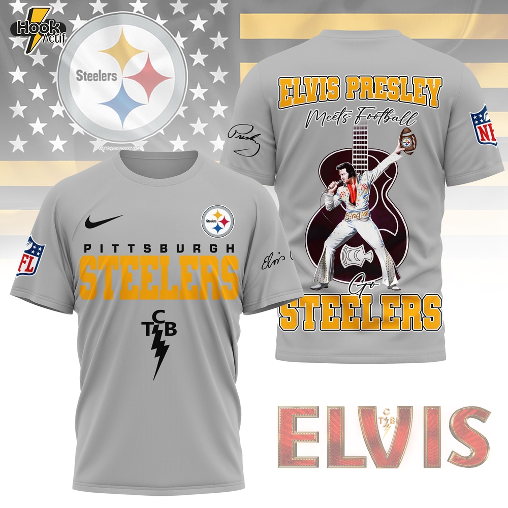 Pittsburgh Steelers | Premium NFL Elvis Presley Fan 3D Shirt NY Pittsburgh Steelers | Premium NFL Elvis Presley Fan 3D Shirt NY