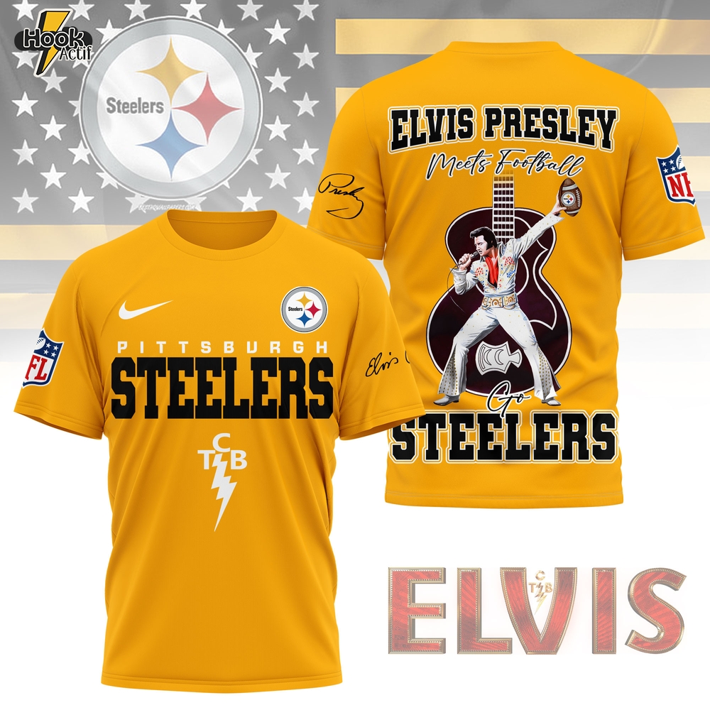 Pittsburgh Steelers | Premium NFL Elvis Presley Fan 3D Shirt NY Pittsburgh Steelers | Premium NFL Elvis Presley Fan 3D Shirt NY