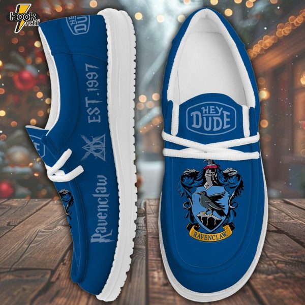 Ravenclaw Harry Potter Hey Dude Style Loafers Maroon Custom Magic School Slipon Shoes
