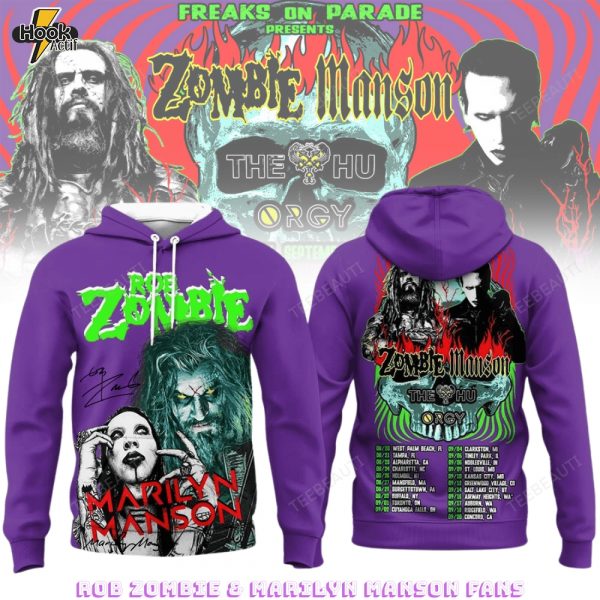 Rob Zombie & Marilyn Manson Freaks on Parade tour Lover 3D Hoodie