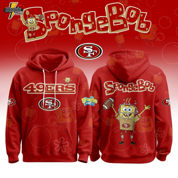San Francisco 49ers Football SpongeBob Hoodie Cutest Drop of the Year 2025 Limited Edition-3D Unisex Hoodie
