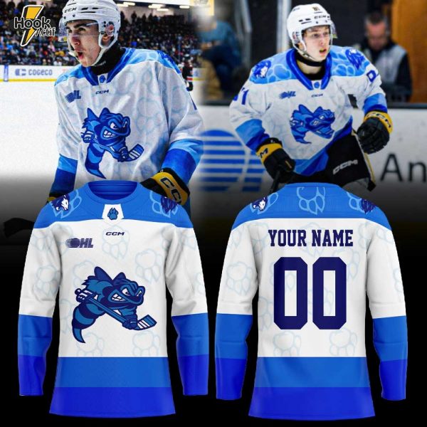 Sarnia Sting Lions night at the Hive Hockey Jersey Custom Name, Number