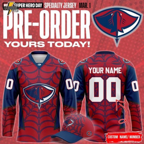 South Carolina Stingrays '' MARVEL Super Hero Day '' Special Jersey